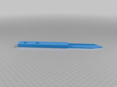 Bottom part of candy cane with Stake attached 