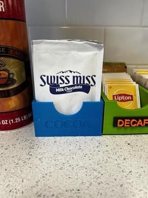 Cocoa packet holder