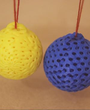 Gyroid Bauble Christmas Ornament Decoration