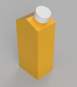 TIRELIRE EN FORME D'EMBALLAGE DE JUS D'ORANGE EN CARTON