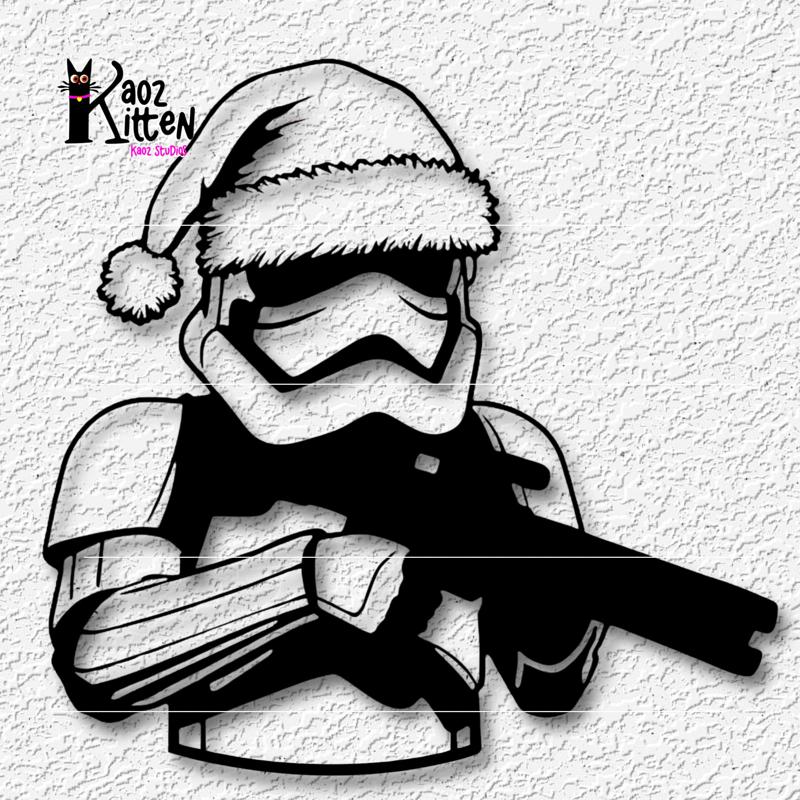 chritmas ornament santa storm trooper