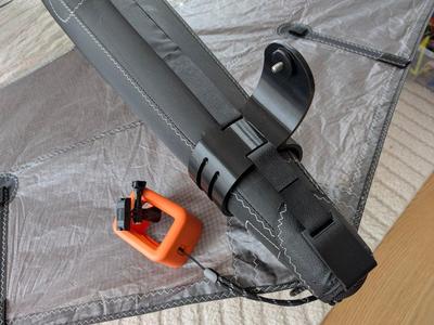 Wing foil camera mount