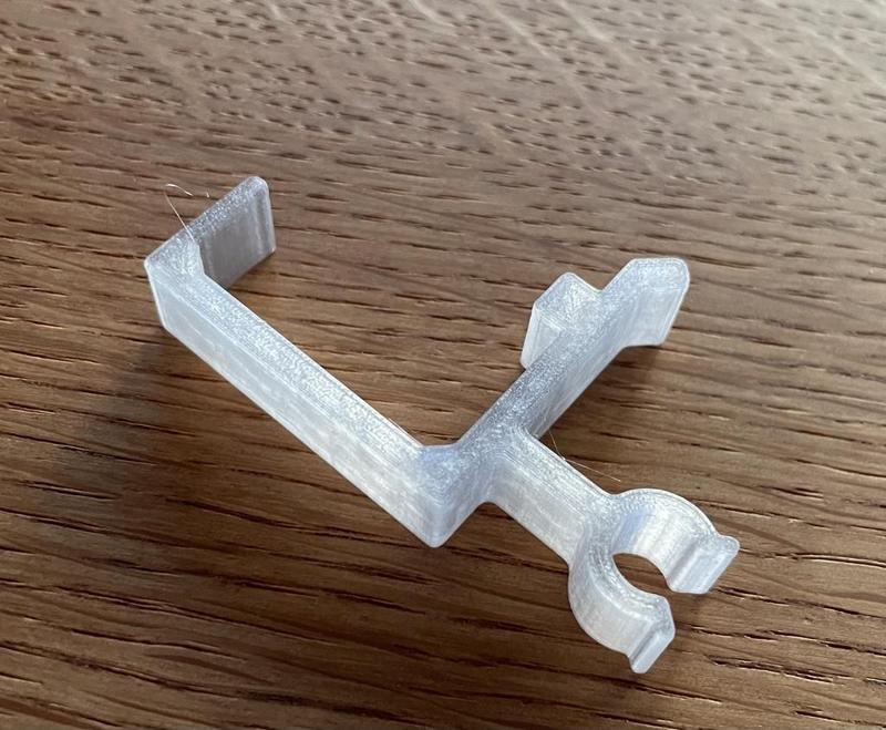 Mount for LED robe light / Halterung für LED Lichschlauch