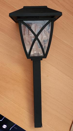 Garden Lantern pole support coupler and spike