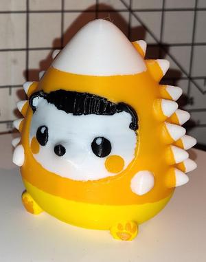Halloween Freebie - Cute Hedgehog in Candy Corn Costume - AMS-Lite Print