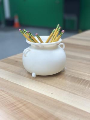 Witch’s Cauldron Pencil Holder