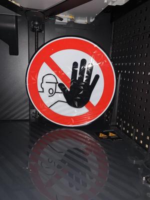 Warnschild Zutritt verboten LED Lightbox