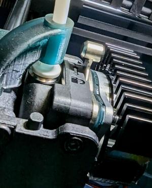 Creality K1 Extruder motor heat shield with air vents