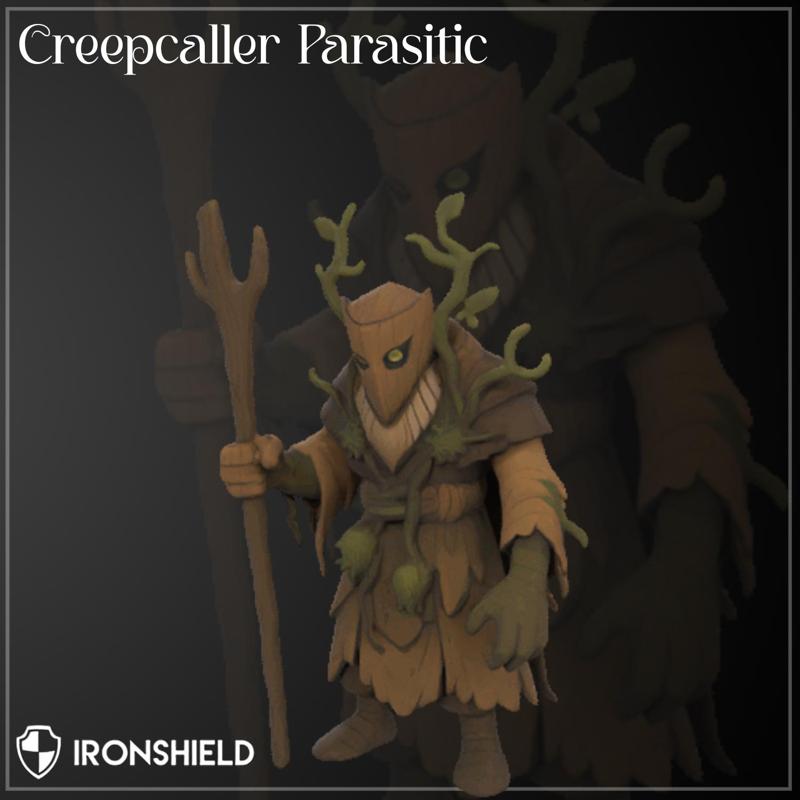  Creepcaller - Parasitic Druid Miniature - 3D Printable STL for DnD, TTRPG, Fantasy Cult Encounters & Resin Printing