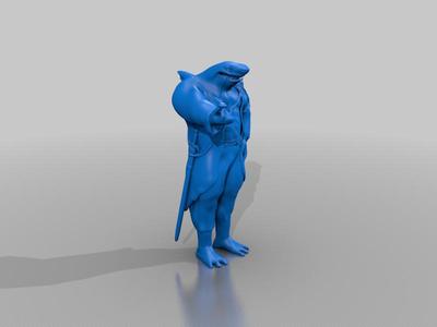 Sharkfolk Pirate Captain