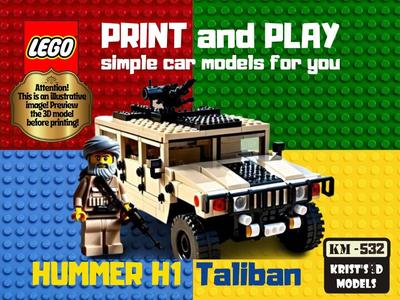 Lego Army Hummer H1 Taliban