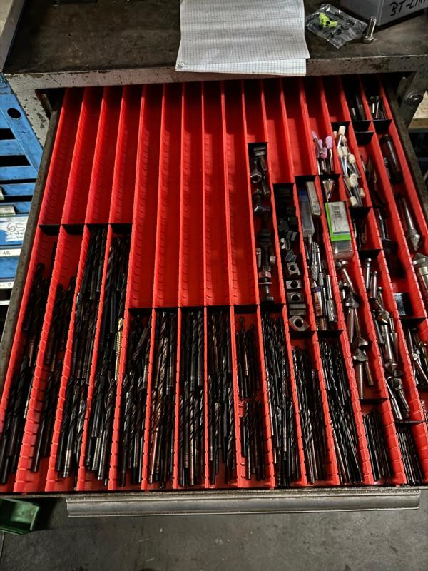 Bohrermulden, Bohrer sortieren, Organisieren Bohrer, Drill Organisier, Drillholder, Bohrer Halterung