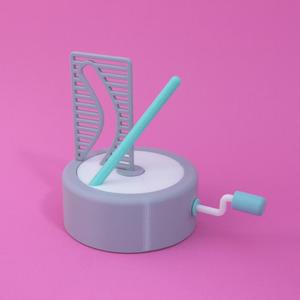 Straight Pole + Curved Hole Illusion