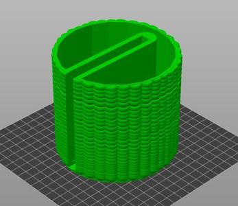 [NO SUPPORTS] Scalely Textured Pencil Cup
