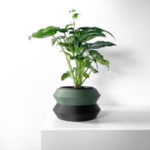 The Grafel Planter Pot with Drainage Tray & Stand Included | Modern and Unique Home Decor