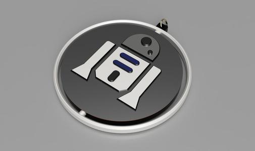 Spinning Keyring! R2D2 droid