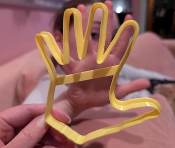 Real Handprint Cookie Cutter - Turkey hand stencil, cookies, clay