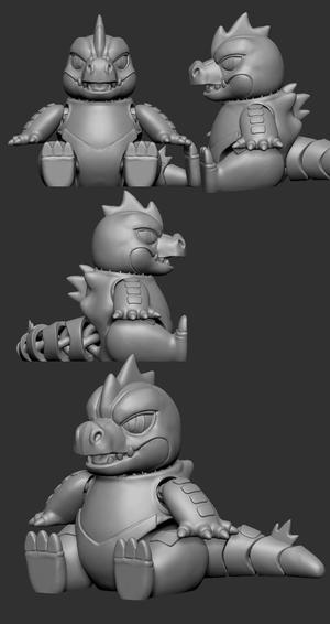 Baby Feraligatr STL
