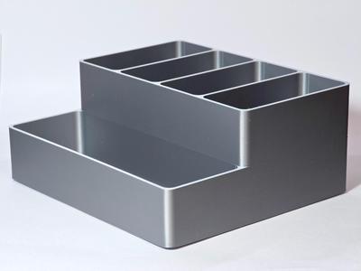 Desk organizer for pens, pencils, brushes, etc.