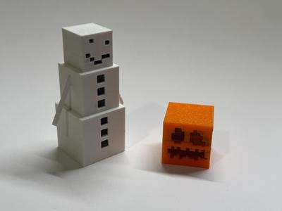 Minecraft Snowman
