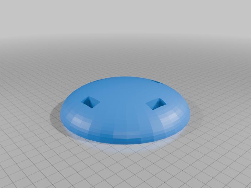 Tip of the support pole for the boat cover