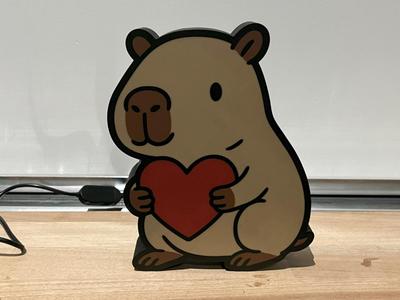 Capybara with Heart Lightbox