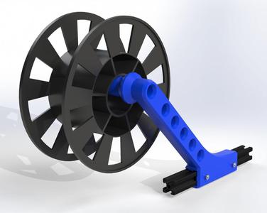 Filament holder on 20x20mm aluminium construction profile (V-slot)