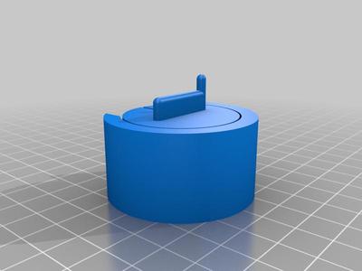Tape Measure Spool With Antislip Skirt and variety of handles - Customizable and Print in Place 