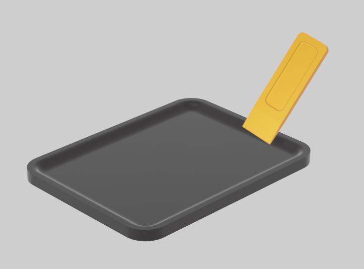 2-part epoxy resin glue mixing set with mixer and tray