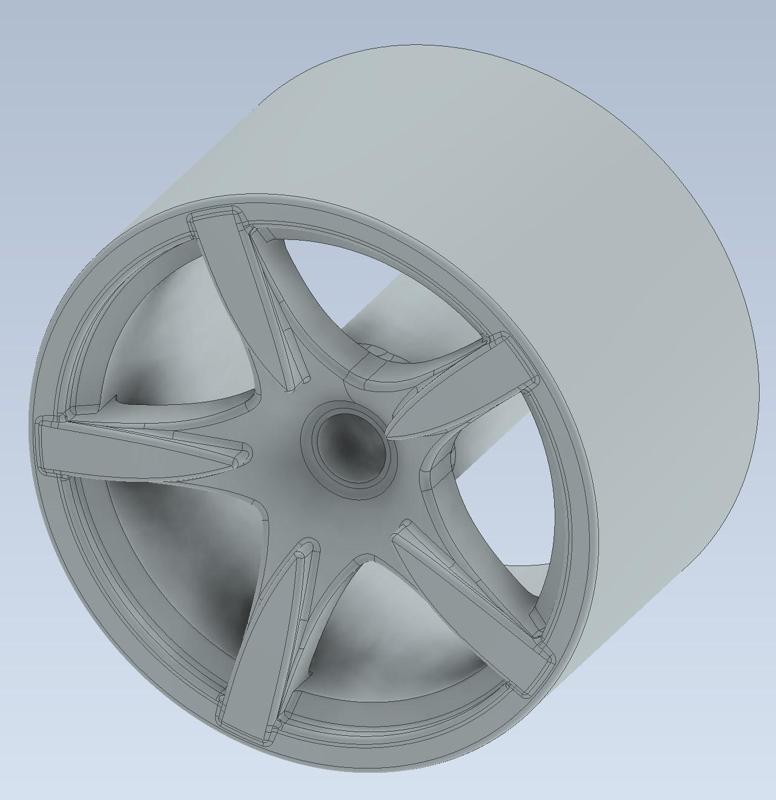 Porsche Carrera GT (OEM) inspired Hot Wheels rim