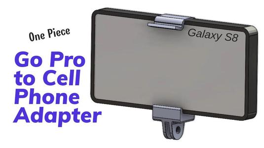 GoPro to Cell Phone Adapter (Single Piece)