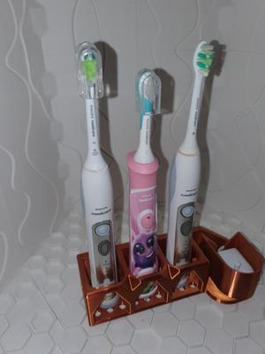 Sonicare toothbrush triple stand & adapter