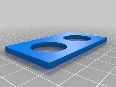 2 toggle switch plate 3/4"