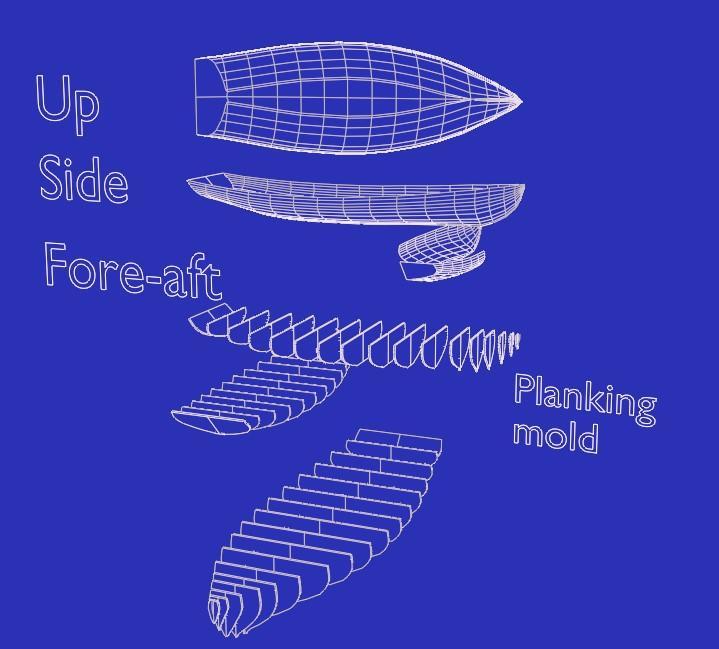 Melonseed Skiff boat for planking