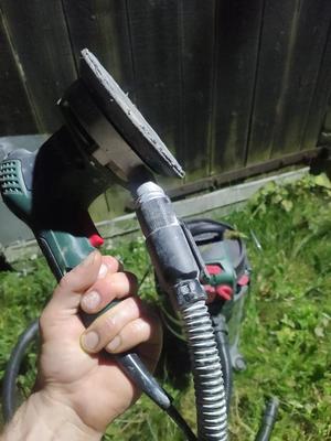 Parkside vaccum adapter to Metabo SXE orbital sander, connector