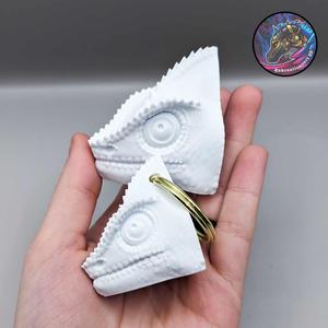 Chameleon Head Keychain + Magnet