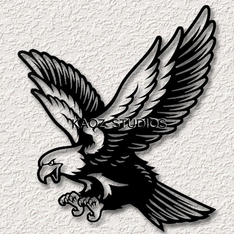eagle wall art bird of prey wall decor 2d eagle decoration