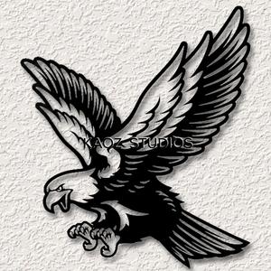eagle wall art bird of prey wall decor 2d eagle decoration