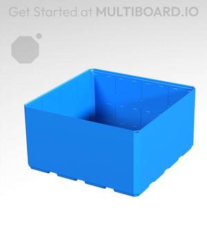 4x4x2 - Simple Walls - Universal Click-In Multibin Shell Extension