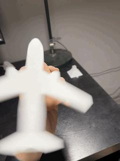 Spinning airplane, no extra part needed