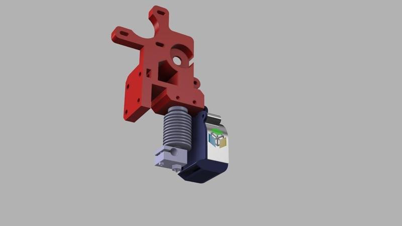 Radial Fan-mount/duct wade extruder prusa i3