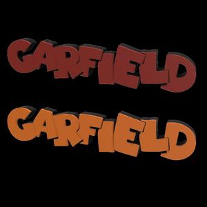 3D MULTICOLOR LOGO/SIGN - Garfield