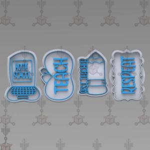 Teacher's Day Cookie Cutters Set4