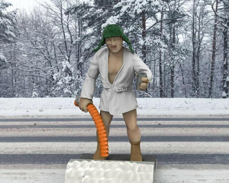 Cousin Eddies Shitters Full - Christmas Vacation 28mm Miniature