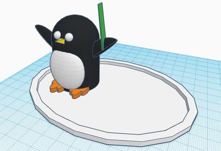 Penguin spiral holder