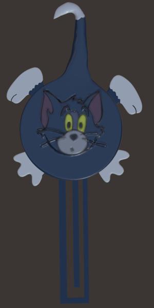 Tom Cat Train signal bookmark - Tom and Jerry