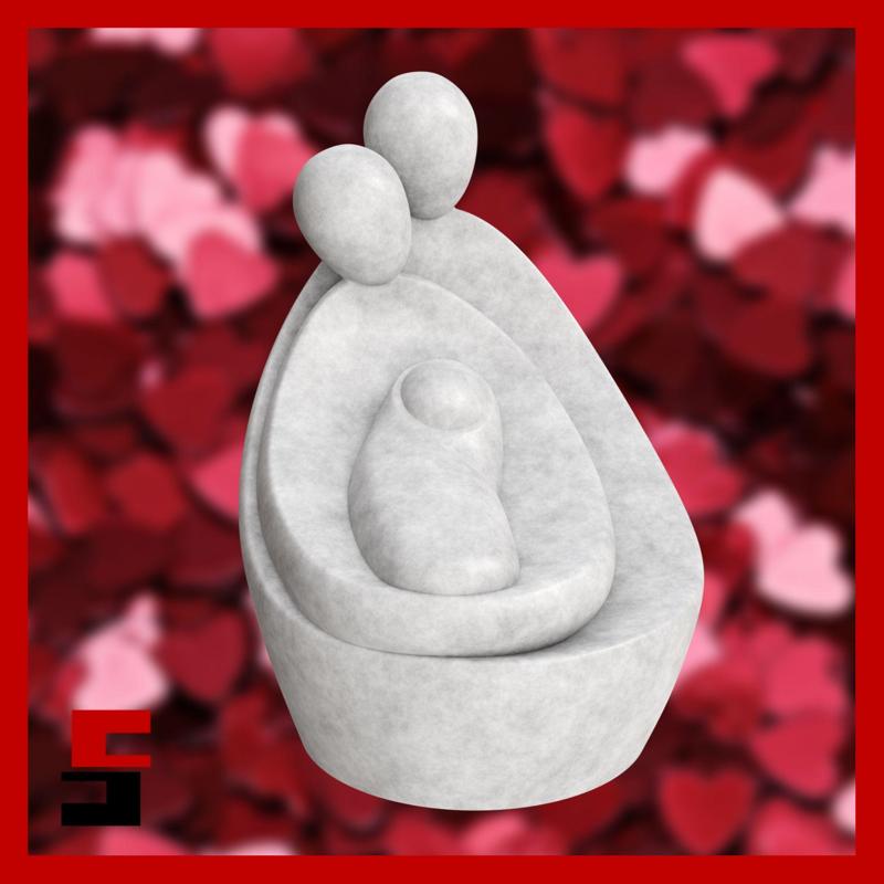 Love Sculpture Home Decoration Valentine's Day Gift Couple Art