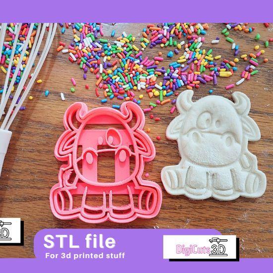 Cow Farm STL File - Animals of the Farm Cookie Cutter