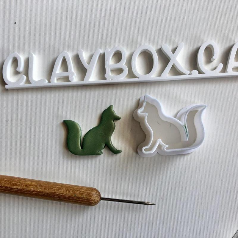 Fox cutter set - made for polymer clay