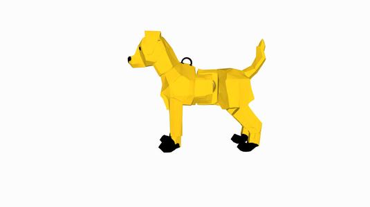 Flexible Dog Keychain